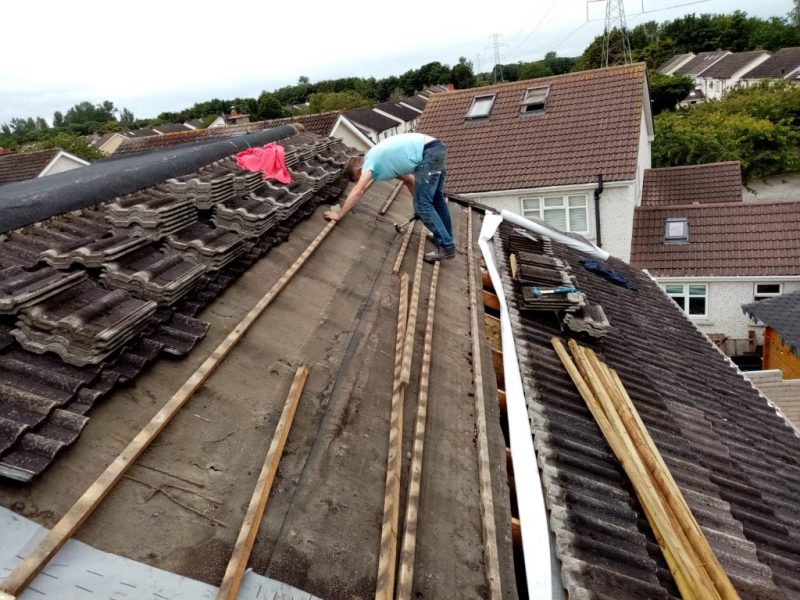 Working on a roof in County Meath